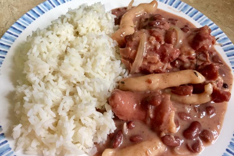 Easy Jamaican stew peas recipe with duppy-foot dumplings